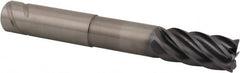 Kennametal - 1", 6 Flute, Single End, Solid Carbide, 0.06" Corner Radius End Mill - 4-1/2" OAL, 38° Helix, Right Hand Flute, 1-3/4" LOC, Right Hand Cut - Benchmark Tooling