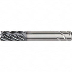 Kennametal - 1-1/4", 6 Flute, Single End, Solid Carbide, 0.03" Corner Radius End Mill - 5" OAL, 38° Helix, Right Hand Flute, 2-1/4" LOC, Right Hand Cut - Benchmark Tooling