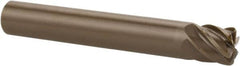 Kennametal - 1/4", 6 Flute, Single End, Ceramic, 0.031" Corner Radius End Mill - 2" OAL, 40° Helix, Right Hand Flute, 3/16" LOC, Right Hand Cut - Benchmark Tooling