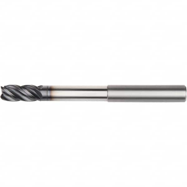 Kennametal - 20mm, 4 Flute, Single End, Solid Carbide, Corner Chamfer End Mill - 175mm OAL, 38° Helix, Right Hand Flute, 40mm LOC, Right Hand Cut, 98mm Extended Reach - Benchmark Tooling