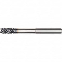 Kennametal - 16mm, 4 Flute, Single End, Solid Carbide, Corner Chamfer End Mill - 150mm OAL, 38° Helix, Right Hand Flute, 32mm LOC, Right Hand Cut, 100mm Extended Reach - Benchmark Tooling