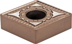 Kennametal - CNMG643 RN Grade KCP10B Carbide Turning Insert - TiCN/Al2O3/TiOCN Finish, 80° Diamond, 3/4" Inscr Circle, 1/4" Thick, 3/64" Corner Radius - Benchmark Tooling