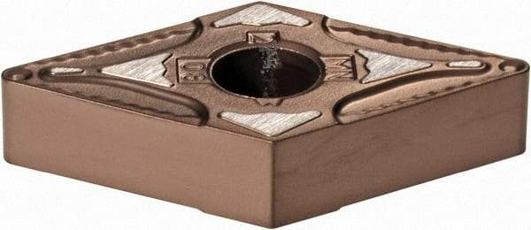 Kennametal - DNMG432 MN Grade KCP10B Carbide Turning Insert - TiCN/Al2O3/TiOCN Finish, 55° Diamond, 1/2" Inscr Circle, 3/16" Thick, 1/32" Corner Radius - Benchmark Tooling