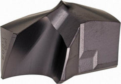 Kennametal - Series KSEM Plus, 25.6mm Diam Grade KCPM45 140° Replaceable Drill Tip - Carbide, TiAlN Finish, 5 Seat Size - Benchmark Tooling