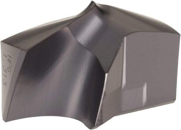 Kennametal - Series KSEM Plus, 1-5/16" Diam Grade KCPM45 140° Replaceable Drill Tip - Carbide, TiAlN Finish, 9 Seat Size - Benchmark Tooling