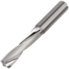 Kennametal - 4.83mm 155° Solid Carbide Jobber Drill - Bright Finish, Right Hand Cut, Spiral Flute, Straight Shank, 66mm OAL, Standard Point - Benchmark Tooling