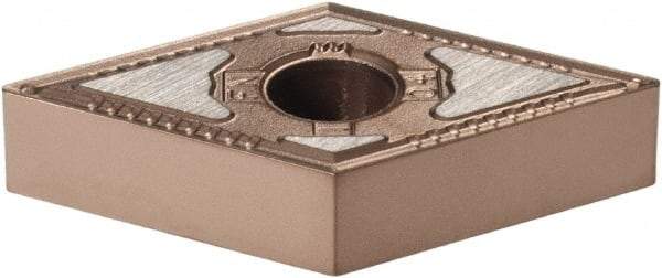 Kennametal - DNMG431 FN Grade KCP25B Carbide Turning Insert - TiCN/Al2O3/TiOCN Finish, 55° Diamond, 1/2" Inscr Circle, 3/16" Thick, 1/64" Corner Radius - Benchmark Tooling