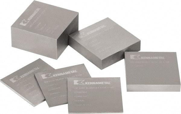 Kennametal - 4-1/8 Inch Square EDM Block - 0.256 Inch Thick - Benchmark Tooling