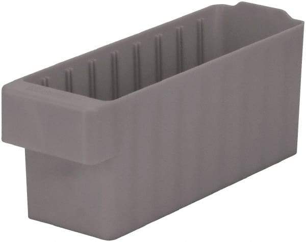 Akro-Mils - 15 Lb. Load Capacity, 11-5/8" Deep, Gray Polymer Drawer Bin - 4-5/8" High x 3-3/4" Wide x 11-5/8" Long - Benchmark Tooling