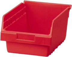 Akro-Mils - 11-5/8" Deep, Red Polymer Hopper Shelf Bin - 6" High x 8-3/8" Wide x 11-5/8" Long - Benchmark Tooling