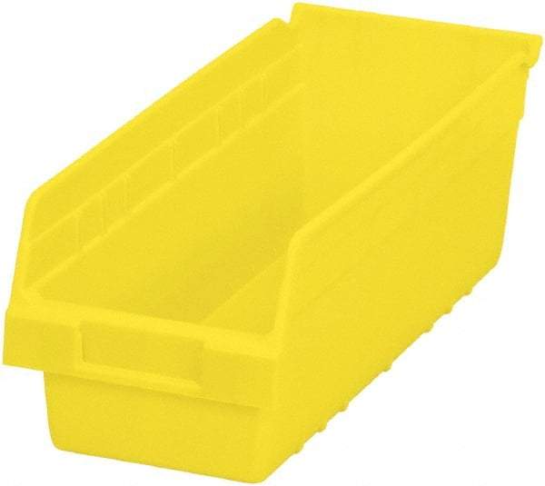 Akro-Mils - 17-7/8" Deep, Yellow Polymer Hopper Shelf Bin - 6" High x 6-5/8" Wide x 17-7/8" Long - Benchmark Tooling