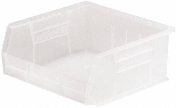 Akro-Mils - 50 Lb. Load Capacity, 10-7/8" Deep, Clear Polymer Hopper Stacking Bin - 5" High x 11" Wide x 10-7/8" Long - Benchmark Tooling