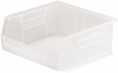 Akro-Mils - 50 Lb. Load Capacity, 10-7/8" Deep, Clear Polymer Hopper Stacking Bin - 5" High x 11" Wide x 10-7/8" Long - Benchmark Tooling