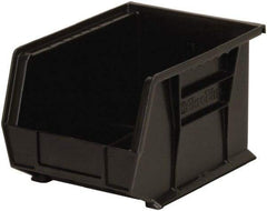 Akro-Mils - 50 Lb. Load Capacity, 10-3/4" Deep, Black Polymer Hopper Stacking Bin - 7" High x 8-1/4" Wide x 10-3/4" Long - Benchmark Tooling