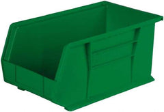 Akro-Mils - 60 Lb. Load Capacity, 14-3/4" Deep, Black Polymer Hopper Stacking Bin - 7" High x 8-1/4" Wide x 14-3/4" Long - Benchmark Tooling