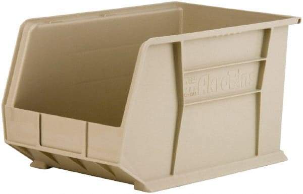 Akro-Mils - 60 Lb. Load Capacity, 18" Deep, Gray Polymer Hopper Stacking Bin - 10" High x 11" Wide x 18" Long - Benchmark Tooling