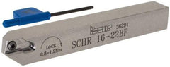 Iscar - SCH, External, Right Hand, 0.315" Max Depth of Cut, 0.02 to 0.098" Groove Width, Indexable Grooving Tool Holder - SCIR 22 Insert Compatibility, 0.63" Shank Height, 0.63" Shank Width, 4.921" OAL - Benchmark Tooling