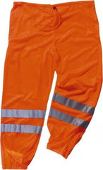 Ergodyne - Size L/XL Polyester High-Visibility Pants - Drawstring Closure, No Pockets, 44" Waist, 35" Inseam, Orange - Benchmark Tooling