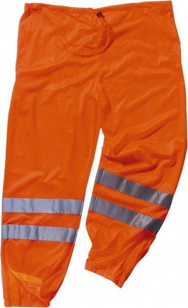 Ergodyne - Size S/M Polyester High-Visibility Pants - Drawstring Closure, No Pockets, 39" Waist, 34" Inseam, Orange - Benchmark Tooling