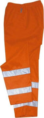 Ergodyne - Size 4XL, Orange, Rain Pants - 1 Pocket - Benchmark Tooling