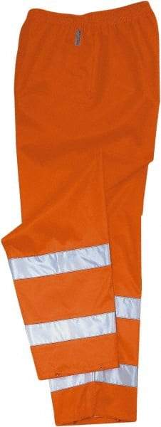 Ergodyne - Size 5XL, Orange, Rain Pants - 1 Pocket - Benchmark Tooling