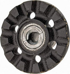 3M - 2" Diam Disc Backing Pad - 1/4" Shank Diam, Medium Density, 20,000 RPM, Roloc TR Compatible - Benchmark Tooling