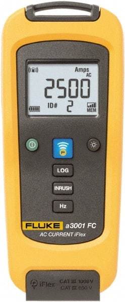 Fluke - FLK-A3001 FC, CAT IV, CAT III, Digital True RMS Wireless Clamp Meter with 10" Flex Jaws - 2500 AC Amps, Measures Current - Benchmark Tooling