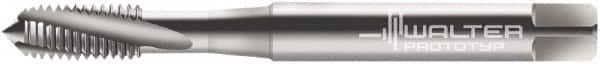 Walter-Prototyp - M4x0.70 Metric 3 Flute 6H Modified Bottoming Spiral Flute Tap - Cobalt, Bright Finish, 63mm OAL, Right Hand Flute, Right Hand Thread, Series 20410 - Exact Industrial Supply
