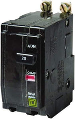 Square D - 20 Amp, 240 VAC, 2 Pole, Bolt On Miniature Circuit Breaker - 14-8 AWG - Benchmark Tooling