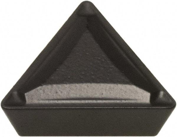Hertel - TPMR222 P5 Grade HC1150T Carbide Turning Insert - Proprietary Finish, 60° Triangle, 1/4" Inscr Circle, 1/8" Thick, 1/32" Corner Radius - Benchmark Tooling