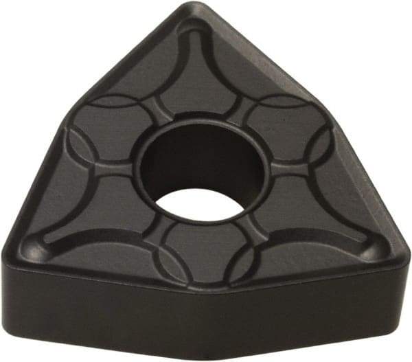 Hertel - WNMG431 LR Grade HC1250T Carbide Turning Insert - 80° Trigon, 1/2" Inscr Circle, 3/16" Thick, 1/64" Corner Radius - Benchmark Tooling
