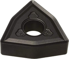 Hertel - WNMG331 AS Grade HC1250T Carbide Turning Insert - 80° Trigon, 3/8" Inscr Circle, 3/16" Thick, 1/64" Corner Radius - Benchmark Tooling