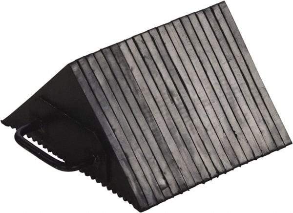 Vestil - 10" Wide x 5-1/2" High x 10" Deep, Rubber Wheel Chock - Benchmark Tooling