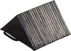 Vestil - 10" Wide x 5-1/2" High x 10" Deep, Rubber Wheel Chock - Benchmark Tooling