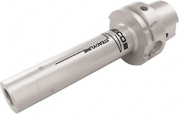 Seco - Combimaster 29.5mm HSK100A Taper Shank Milling Tip Insert Holder & Shank - 206mm Projection, 1.835" Neck Diam, M12 Neck Thread, 23mm Nose Diam, 285mm OAL, Steel Tool Holder - Benchmark Tooling