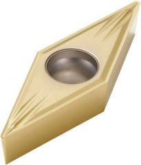 Seco - VBMT21.51 MF2 Grade CP500 Carbide Turning Insert - TiAlN/TiN Finish, 35° Diamond, 1/4" Inscr Circle, 3/32" Thick, 1/64" Corner Radius - Benchmark Tooling