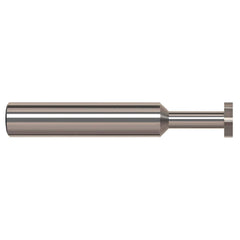 Harvey Tool - 5/8" Cut Diam, 3/16" Cut Width, 5/8" Shank, Straight-Tooth Woodruff Keyseat Cutter - Exact Industrial Supply