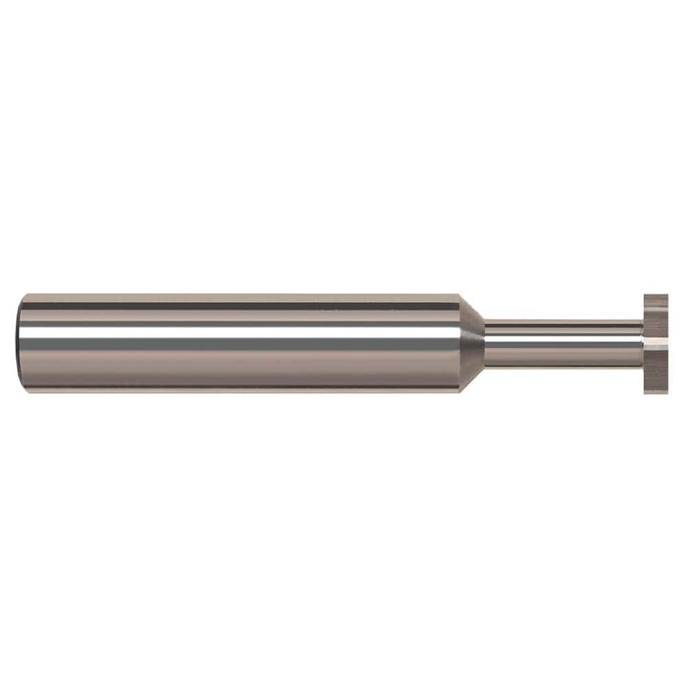 Harvey Tool - 1/2" Cut Diam, 5/32" Cut Width, 1/2" Shank, Straight-Tooth Woodruff Keyseat Cutter - Exact Industrial Supply