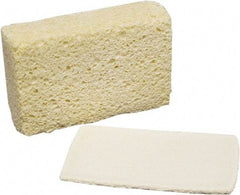 Ability One - 5-3/4" Long x 1-3/4" Wide x 1" Thick Scouring Sponge - Nonabrasive, Tan - Benchmark Tooling