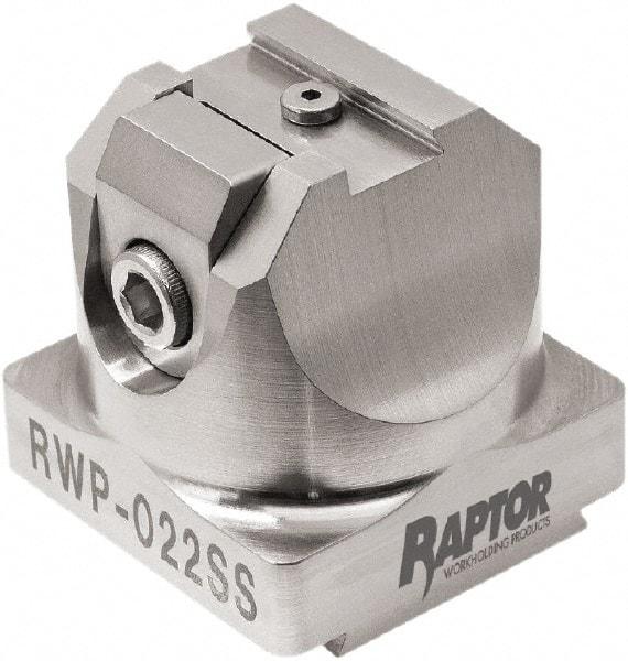 Raptor Workholding - 3/8" Jaw Width, 2" High x 2.07" Long x 2.07" Wide Dovetail Vise - For Use with 4 & 5 Axis Workholding Systems - Benchmark Tooling