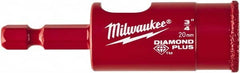 Milwaukee Tool - 3/4" Diam, 1-1/2" Cutting Depth, Hole Saw - Diamond Grit Saw, Continuous Edge - Benchmark Tooling