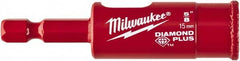 Milwaukee Tool - 5/8" Diam, 1-1/2" Cutting Depth, Hole Saw - Diamond Grit Saw, Continuous Edge - Benchmark Tooling