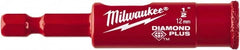 Milwaukee Tool - 1/2" Diam, 1-1/2" Cutting Depth, Hole Saw - Diamond Grit Saw, Continuous Edge - Benchmark Tooling