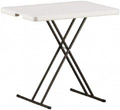 Ability One - 30" Long x 20" Wide x 25" High, Rectangular Folding Table - Platinum - Benchmark Tooling