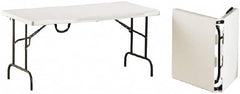 Ability One - 60" Long x 30" Wide x 29" High, Rectangular Folding Table - Platinum - Benchmark Tooling