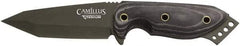 Clauss - 3-3/4" Long Blade, AUS-8 Stainless Steel, Tanto Point, Fixed Blade Knife - AUS-8 Stainless Steel Blade - Benchmark Tooling