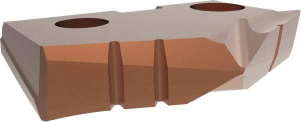 Allied Machine and Engineering - 32mm Diam x 3/16" Thick, Seat Code 2, 132° Included Angle Spade Drill Insert - AM200 Coated, Cobalt, Grade Super Cobalt, Series GEN2 T-A - Benchmark Tooling