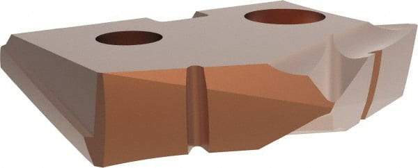 Allied Machine and Engineering - 23.5mm Diam x 5/32" Thick, Seat Code 1, 132° Included Angle Spade Drill Insert - AM200 Coated, Cobalt, Grade Super Cobalt, Series GEN2 T-A - Benchmark Tooling