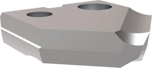 Allied Machine and Engineering - 17.5mm Diam x 1/8" Thick, Seat Code 0, 90° Included Angle Spade Drill Insert - TiCN Coated, Cobalt, Grade Super Cobalt, Series T-A - Benchmark Tooling