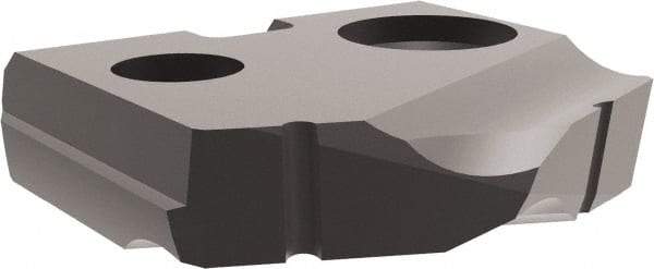Allied Machine and Engineering - 22/57" Diam x 3/32" Thick, Seat Code Y, 132° Included Angle Spade Drill Insert - Diamond Coated, Carbide, Series T-A - Benchmark Tooling